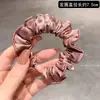 Nuevas scrunchies de alta gama, color sólido, alta elasticidad, que no dañan el cabello, perfectas para coletas y chongos, accesorios para el cabello simples y elegantes para el uso diario