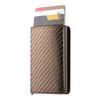 Cepillo antirrobo transfronterizo RFID tarjetero pequeño dimensión taladro de carbono monedero posición para múltiples tarjetas tarjeta bala caja de aluminio antimagnético tarjetero de gran capacidad