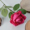 Rosa de franela de imitación, flor falsa, decoración para bodas, hogar, día de San Valentín, ramo artificial, pared de flores, fábrica al por mayor