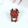 [Liquidação] Broches de Liga de Desenho Animado de Natal Atacado Papai Noel Árvore de Natal Boneco de Neve Emblemas de Metal