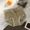 Bragas Femeninas de Fábrica Originales Sin Costuras de Cintura Media-Alta, Sensación de Segunda Piel, Alta Elasticidad, Tallas Grandes, Cómodas, Transpirables, Braguitas Femeninas Moldeadoras de Glúteo