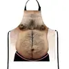 Delantal de cocina transfronterizo de Amazon, de gran valor, impermeable, a prueba de aceite, con gran barriga, divertido.