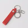 Cordão de Dopamina Liso Personalizável Corda de Nylon Estilo Ins Bolsa Chaveiro de Carro Pingente de PU Criativo Tendência