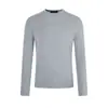 Camiseta de manga larga lisa minimalista retro americana para hombres y mujeres, holgada y casual, adecuada para otoño, prenda interior de moda