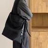 Bolsa de Lona Estilo Igual ao da Jennie Bolsa Tote de Grande Capacidade Bolsa Saco Estilo Preguiçoso Bolsa de Ombro Único Transversal Bolsa Grande para Mulheres Simples