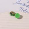 10mm redondo aurora colorido concha marinha resina meia pílula patch brincos diy cocar feminino material para capa de celular atacado