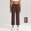 Athena Lulu Calça de Yoga Air Layer Lavada à Areia Feminina Modal Solta Esportiva Fitness Reta