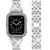 Adecuado para Apple Watch 11-1 Modelo Representativo con Correa de Metal de Cintura Pequeña de Diamantes Completos de Cinco Cuentas, Venta al por Mayor en Stock
