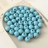 Cuentas Rosca Madera de Loto Cuentas Redondas Color Caramelo Madera de Loto Cuentas Sueltas Pulsera DIY para Niños Collar Material para Ensartar Hecho a Mano Cuentas Sueltas