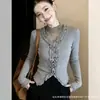 Outono/Inverno Novo Estilo Coreano Renda Patchwork Manga Longa Não Precisa de Sutiã Emagrecedor Simples Preto Branco Cinza Camada Base Top Spicy Girl