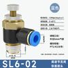 Junta de Inserción Rápida para Cilindro Válvula de Flujo Ajustable Sl4-M5/6-01/8-02/10-03/12-04 Boquilla de Aire