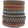 Suministro directo de fábrica cinta jacquard étnica de color de 25 mm de ancho de poliéster algodón para ropa zapatos y sombreros accesorios decorativos para equipaje