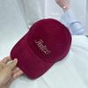Gorra de béisbol suave con bordado de letras para mujer, de otoño, moderna, combinable con todo, ideal para viajes en pareja, con protección solar