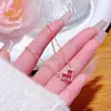 Estilo Francês Leve Luxo Alto Padrão Super Brilhante Amor Micro-incrustado Colar Moda Feminina Versátil Doce Romântico Em Forma de Coração Corrente para Clavícula