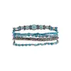 Conjunto de Pulseiras Borboleta com Contas de Vidro Estilo Férias Retrô Pulseira de Luxo Leve com Toque de Alto Padrão Pulseira Pequena de Moda de Nicho Joia para Mãos