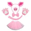 Faixa de Cabelo Rosa de Pelúcia para Lavar o Rosto Cabeça Feminina Faixa de Halloween Headwear Animal Faixa de Porco Transfronteiriça Mais Vendida Aro de Cabelo