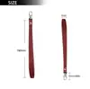 Acessórios para celular: Cordão para Celular com Padrão de Lichia e Textura Fina, Chaveiro de Metal, Cordão de Couro para Capinha de Celular Universal