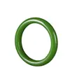 Pulsera de Calcedonia Verde de Xinjiang en Venta Caliente Jade Falso Hetian Jade para Mujer Color Jade Verde Espinaca Pulsera Plana Ancha