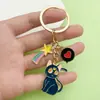 Llavero Creativo de Sailor Moon Gato Luna Llavero de Coche Dibujo Animado Lindo Colgante para Mochila de Pareja