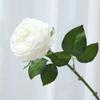 Las flores artificiales se sienten hidratantes, rosas Austin con simulación de viento, ramo, decoración de hotel, accesorios para fotos, flores falsas
