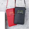 Nova bolsa para celular feminina, estilo coreano, moderna, pequena bolsa, mini bolsa de moedas de grande capacidade, multifuncional, bolsa pequena transversal