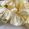 Acessórios de renda amarela feitos à mão DIY saia decorativa bainha acessórios de roupas plissado babados largura