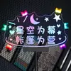 Soportes para Carteles Luminosos para Conciertos, Carteles Portátiles para Fans con Letras Brillantes, Accesorios LED para Graduaciones Infantiles, Barras Fluorescentes