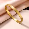 Pulsera Rayada de Acero Inoxidable con Oro de 18K Transfronteriza de Nuevo Producto, Moda Versátil, Sin Decoloración, Incrustada con Diamantes, Joyería de Acero de Titanio para Mujeres