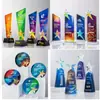 Nuevo trofeo de cristal de impresión colorida creativa de alta gama Medalla Empresa Premios competencia personal honor Memorial Empresa