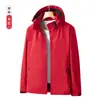 Chaqueta Fina de Color Sólido para Primavera y Otoño, Abrigo de una Sola Capa para Parejas, Ropa de Trabajo Reflectante con Logo Impreso, Estilo Moderno para Exteriores