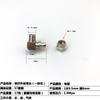 Conector de rosca rápida conector neumático de tubería de aire codo de rosca externa de rosca rápida latón niquelado rosca externa neumático en ángulo recto original