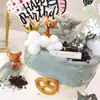 Decoración de pastel de cumpleaños de Gato y Ratón Tom Gato Jerry enchufe para pastel decoración de fiesta de cumpleaños