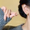 Pendientes de perlas de peluche populares de otoño e invierno para mujer, elegantes y a la moda, de alta calidad, combinables con todo, 2023, nuevas joyas para las orejas