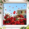 Pegatinas de Pared de Árbol de Flores y Huevos de Pascua Estilo Transfronterizo Patrón de Mariposas Decoración para Sala de Estar Habitación de Niños Pegatinas Autoadhesivas Venta al por Mayor en Stock