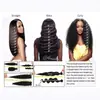 Comercio Exterior Nueva Peluca Europea y Americana Moda Mujer Cabello Corto Esponjoso Flequillo Inclinado Cabello Corto Lacio Mezclado Dorado Botón Malla Diadema