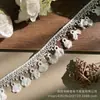 Em estoque Novo Lolita Bordado Solúvel Em Água Lace Leite Seda Único Lado Flor Onda Lace Lace Código De Barras