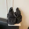 Mochila más vendida transfronteriza, bolso de color sólido para mujer, estilo retro europeo y americano, bolso de hombro cruzado, bolsa de mano de gran capacidad para el día a día