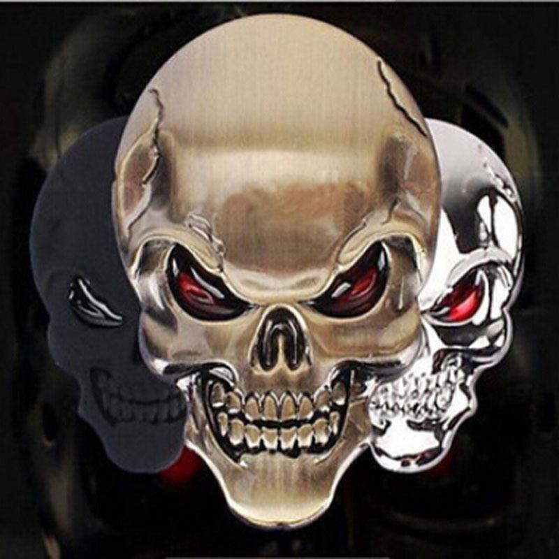 3D-Metal-Gold-Black-Skull-Skel