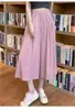 Novas Calças de Seda Gelada de Perna Larga Femininas de Verão Finas de Cintura Alta Caídas Casuais Estilo Japonês Calças Preguiçosas Textura Calças Capri Culottes