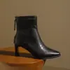 Botines de tacón alto, corte ajustado, para mujer, colección otoño/invierno 2026, botines estilo Martin de tacón grueso, estilo popular, calidad de exportación, disponibles en tallas grandes, botines Chelsea
