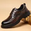 Zapatos de Hombre para Primavera y Otoño 2026 Piel Suave Transpirables Retro Casuales Estilo Británico Formal de Negocios Zapatos de Cuero Zapatos de Boda 6867