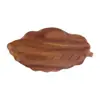 Bandeja de Madera de Acacia Marina Lichi para Uso Doméstico, Bandeja de Té de Madera Estilo Chino, Bandeja para Frutas y Pasteles de Restaurante, Bandeja de Hoja de Madera Maciza