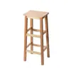 Taburete de Madera Madera Maciza Taburete Alto Adulto Hogar Taburete Cuadrado de Madera Mesa de Comedor de Restaurante con Taburete Taburete de Madera Duradero Taburete Cuadrado