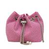 Bolsa da Moda com Strass para Mulheres 2025 Nova Tendência Versátil Bolsa Transversal Corrente Bolsa da Sorte Bolsa Balde da Moda para Mulheres