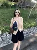 Moda de Hong Kong y Americana/¡Recomendado Ropa Nueva de Mujer Primavera 2026! Conjunto de Dos Piezas de Cárdigan Polo de Punto Trenzado