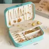 Caixa de joias portátil simples e transfronteiriça, joias de viagem, pulseira, brincos, anel, armazenamento, caixa de joias, atacado
