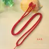 Cordão Ajustável para Colar Pingente de Jade Feito à Mão, Corda de Colar com Nó de Cauda de Fênix Bicolor Estilo Étnico, Unissex, Direto do Fabricante