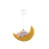 Boneca Suspensa para Aquário Mini Decorativa Fofa Desenho Animado Decorativa Criativa PVC Pequena Lua Flutuante