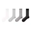 Calcetines de Malla Transpirable con Rayas Verticales Xia Gai Miu Calcetines Versátiles Simples de Media Pantorrilla Calcetines de Algodón Casual Deportivo Jk
