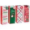Saco de Presente de Natal Saco de Papel Kraft de Natal Saco para Vinho Tinto Saco para Garrafa de Vinho Única Saco de Presente para Vinho Personalizado